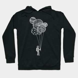 Planets as Balloons Astronaut Hoodie